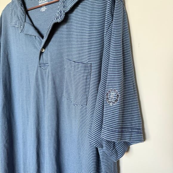 Peter Millar Mountainside Collection Polo Shirt Mens XXL Striped Stretch Golf - Picture 3 of 6